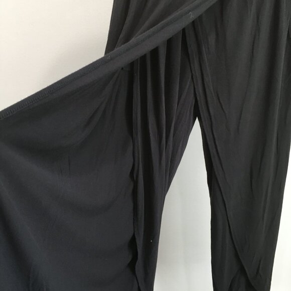ATHLETA Black Release Flyaway Flap Overlay Open Leg Pull On Soft Pant - Picture 7 of 12